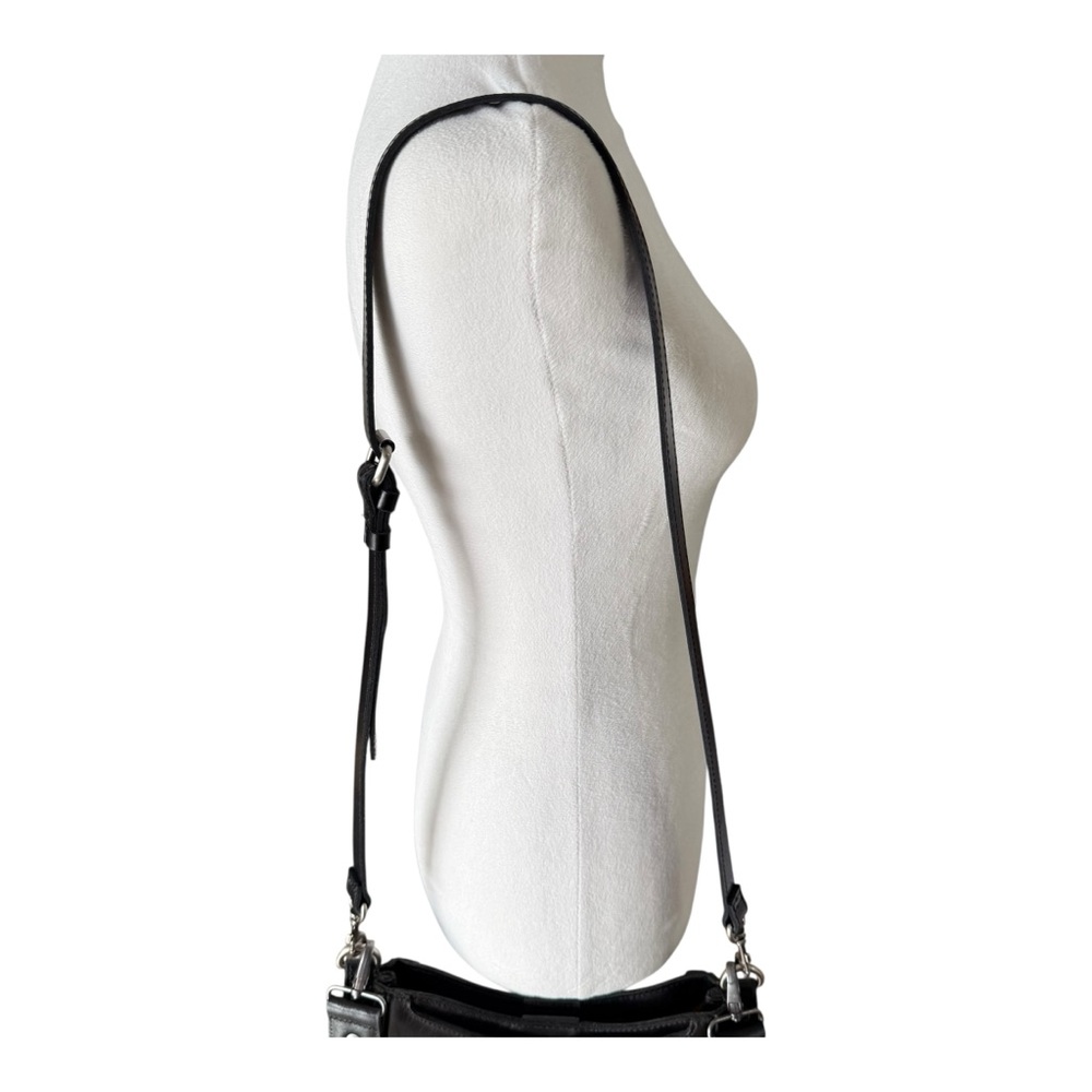 Patricia Nash Caletta Women's Leather Crossbody Hobo Bag Purse Black - Picture 5 of 14